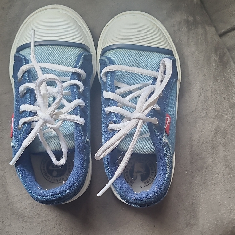 Children's Nike Denim Blue and White Sneakers